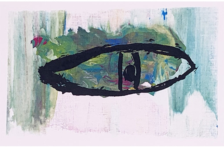 Monoprinted Art Card - Jorge Grullon
