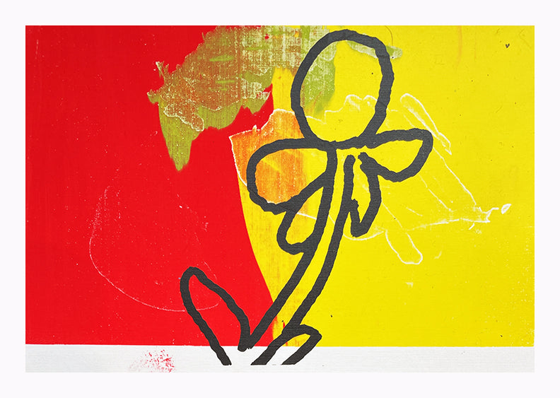 Monoprinted Art Card - Timothy Hammond