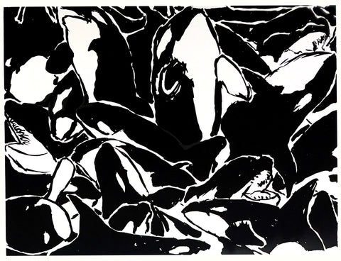 Blackfish (repeat pattern and motion) print, 2026