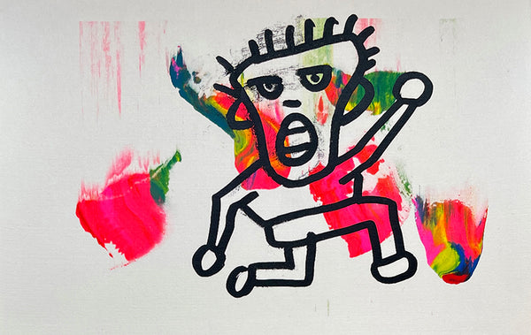 Monoprinted Art Card - Daniel Schack