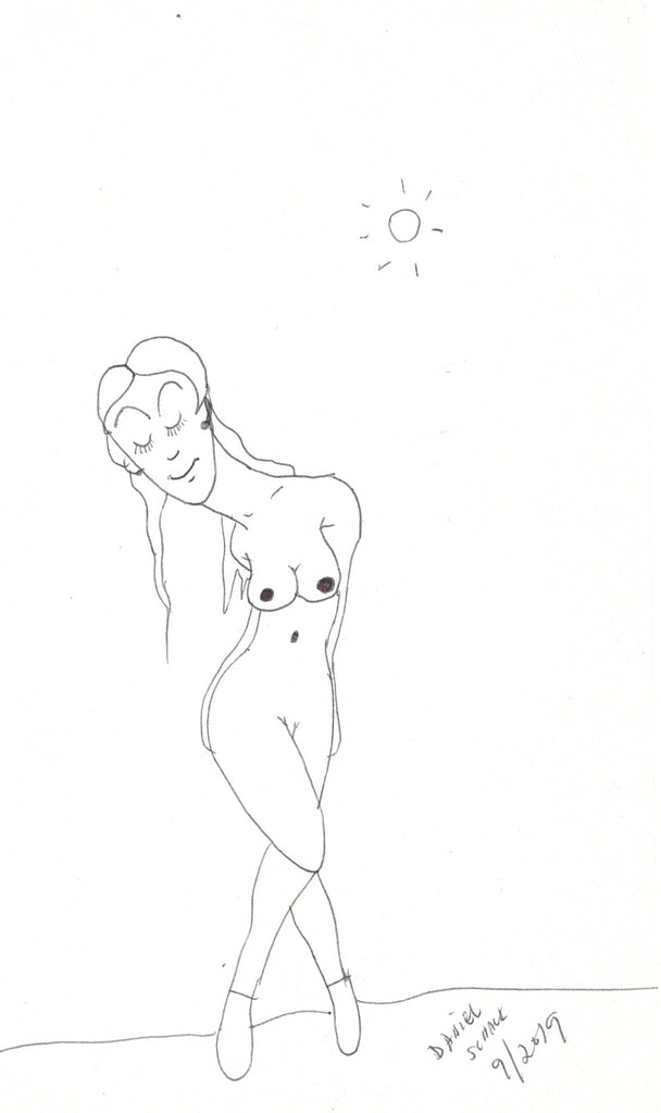 Untitled (Hanging Hair), 9/2019