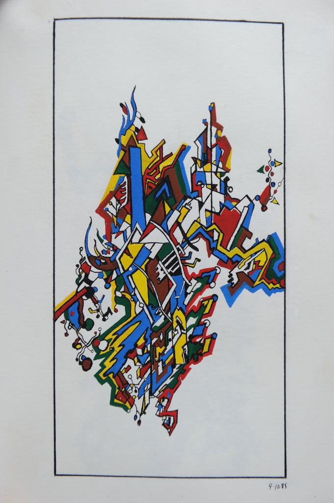 Untitled notebook drawing, 4.10.1985