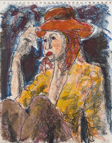 Untitled (Red Hat, Red Hair), c.2019-2020