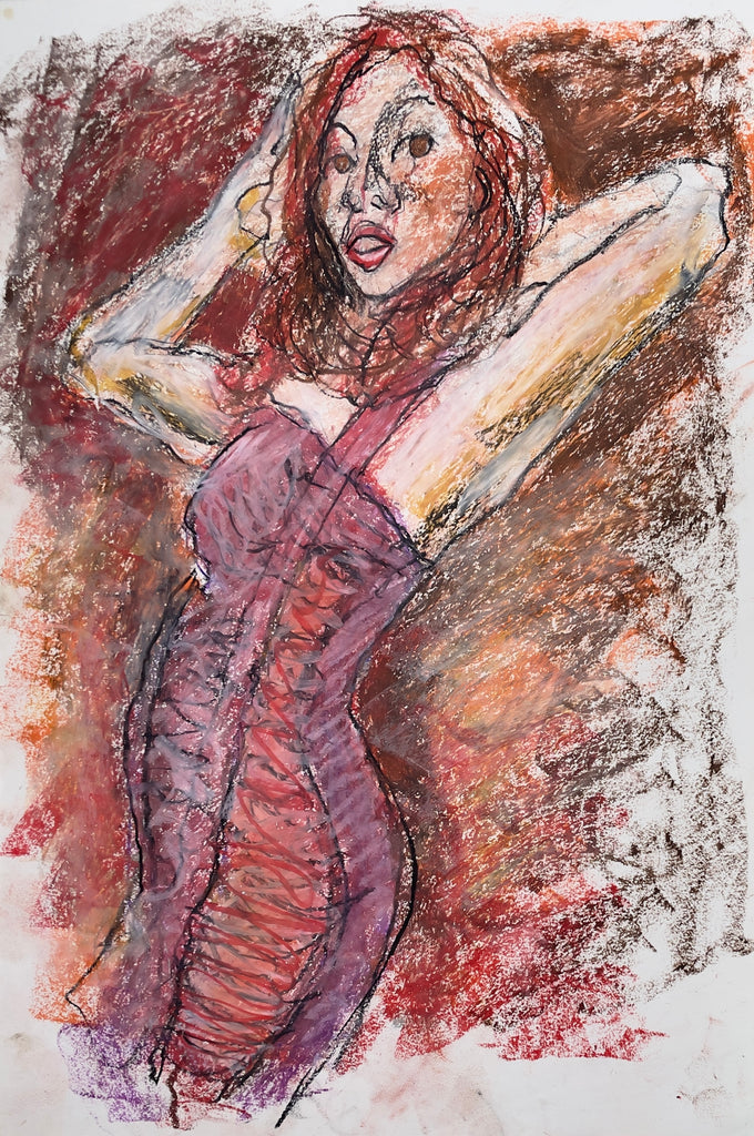 Untitled (Auburn Bandaid Dress) 2018