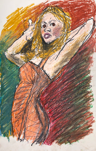 Untitled (Blonde Bandaid Dress) 2018