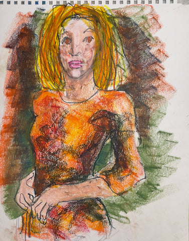 Untitled (Orange Bob) 2018