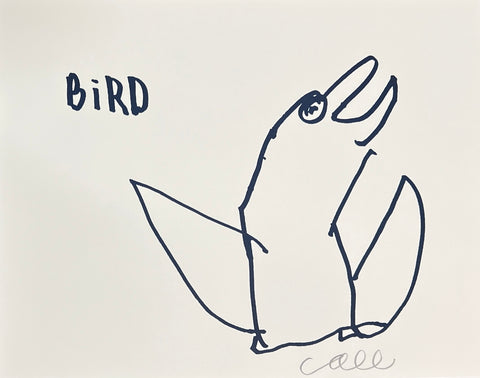 Carl Sukenick "Bird" Screenprint