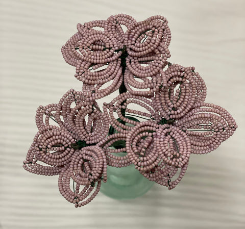 3 Beaded flowers