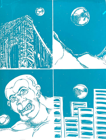 Pablo Martinez "Supermoon" Screenprint