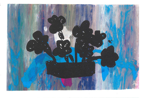 Monoprinted Art Card - Phil Engler