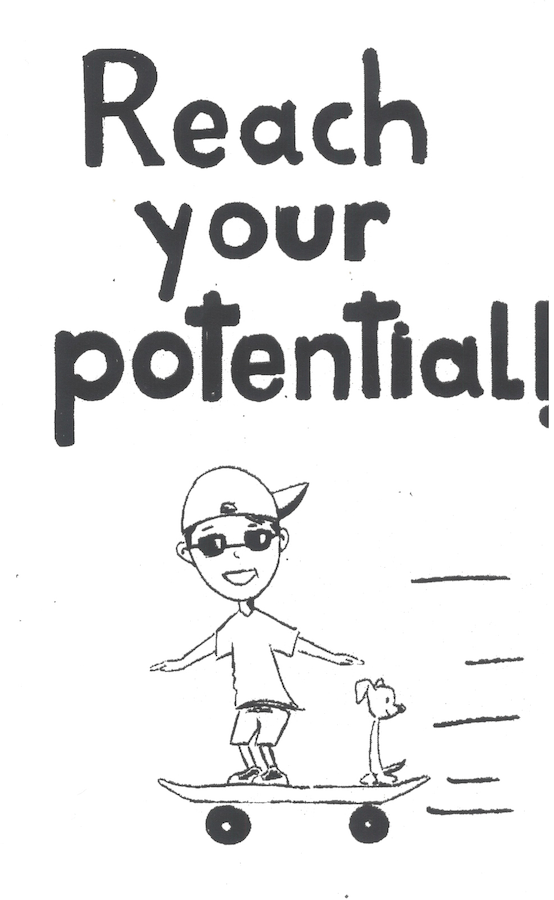 "Reach Your Potential!" Zine by George Cassallo