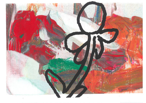 Monoprinted Art Card - Timothy Hammond