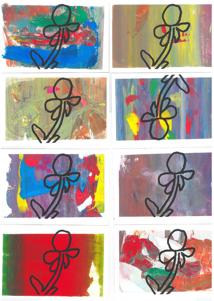 Monoprinted Art Card - Timothy Hammond