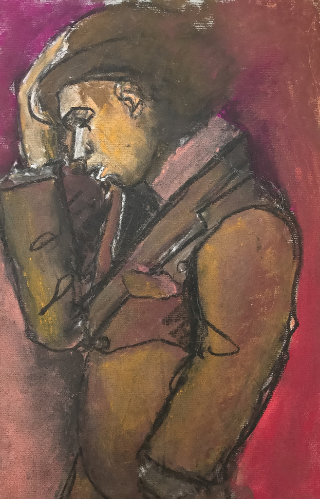 2. Untitled (man looking down 1), 2017