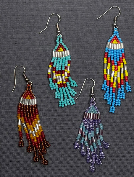 Beaded Earrings (turquoise color)
